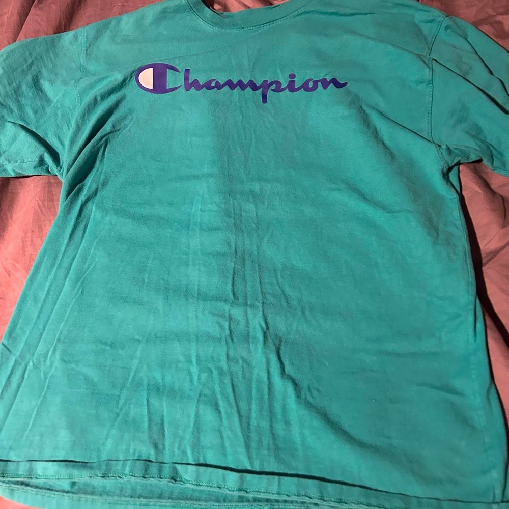 blue champion shirt